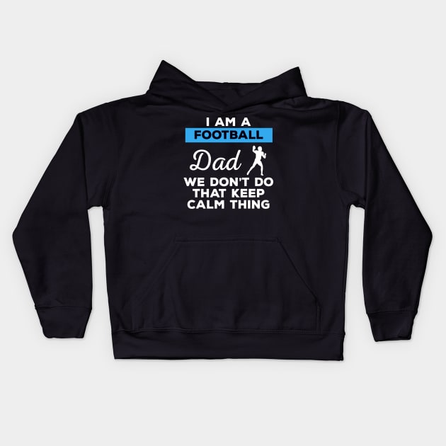 Football Dad Kids Hoodie by mikevdv2001